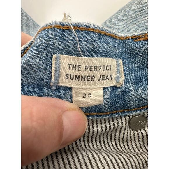 Madewell Perfect Summer Jeans Size 25 Fitzgerald Wash - Picture 8 of 9